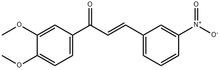 (2E)-1-(3,4-dimethoxyphenyl)-3-(3-nitrophenyl)prop-2-en-1-one 结构式