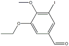 3-乙氧基-5-碘-4-甲氧基苯甲醛 结构式