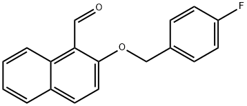 2-[(4-fluorophenyl)methoxy]naphthalene-1-carbaldehyde 结构式