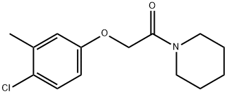 1-[(4-chloro-3-methylphenoxy)acetyl]piperidine 结构式