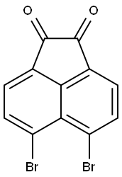 5,6-二溴代萘-1,2-二酮 结构式