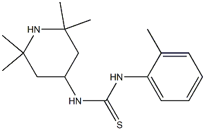 1-(2-methylphenyl)-3-(2,2,6,6-tetramethylpiperidin-4-yl)thiourea 结构式