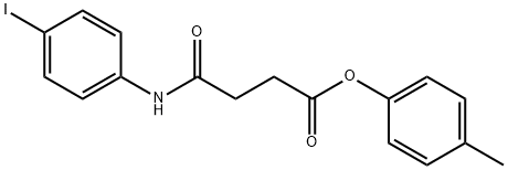 4-methylphenyl 4-[(4-iodophenyl)amino]-4-oxobutanoate 结构式