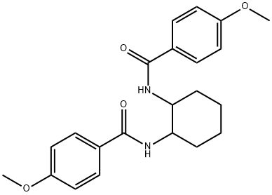 N,N'-1,2-cyclohexanediylbis(4-methoxybenzamide) 结构式