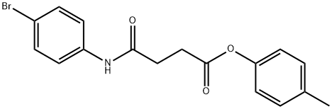 4-methylphenyl 4-[(4-bromophenyl)amino]-4-oxobutanoate 结构式