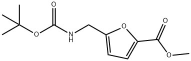 5-(TERT-BUTOXYCARBONYLAMINO-METHYL)-FURAN-2-CARBOXYLIC ACID METHYL ESTER 结构式