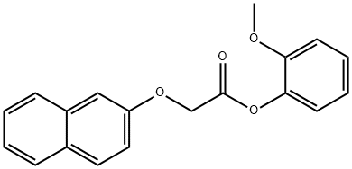 2-methoxyphenyl (2-naphthyloxy)acetate 结构式