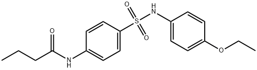 N-(4-{[(4-ethoxyphenyl)amino]sulfonyl}phenyl)butanamide 结构式