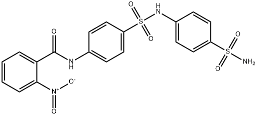 N-[4-({[4-(aminosulfonyl)phenyl]amino}sulfonyl)phenyl]-2-nitrobenzamide 结构式