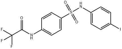 2,2,2-trifluoro-N-(4-{[(4-iodophenyl)amino]sulfonyl}phenyl)acetamide 结构式