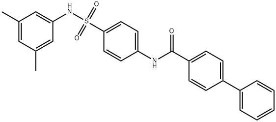 N-(4-{[(3,5-dimethylphenyl)amino]sulfonyl}phenyl)-4-biphenylcarboxamide 结构式