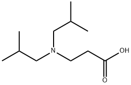 3-[bis(2-methylpropyl)amino]propanoic acid 结构式