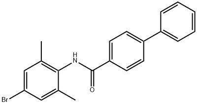 N-(4-bromo-2,6-dimethylphenyl)biphenyl-4-carboxamide 结构式