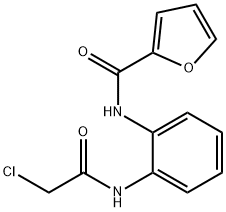 Furan-2-carboxylic acid [2-(2-chloro-acetylamino)-phenyl]-amide 结构式