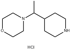 4-(1-(哌啶-4-基)乙基)吗啉二盐酸盐 结构式