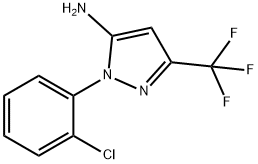 1-(2-氯苯基)-3-(三氟甲基)-1H-吡唑-5-胺 结构式