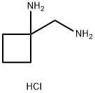 1-(氨基甲基)环丁烷-1-胺二盐酸盐 结构式