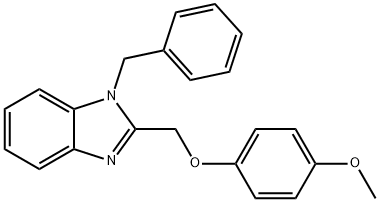 1-benzyl-2-((4-methoxyphenoxy)methyl)-1H-benzo[d]imidazole 结构式