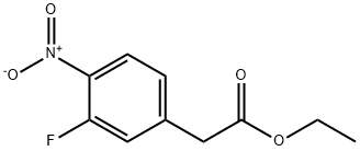 2-(3-氟-4-硝基苯基)乙酸乙酯 结构式