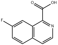 7-氟异喹啉-1-羧酸 结构式