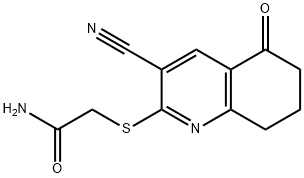 2-((3-cyano-5-oxo-5,6,7,8-tetrahydroquinolin-2-yl)thio)acetamide 结构式