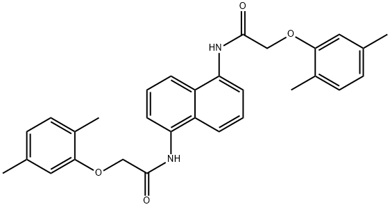 N,N'-1,5-naphthalenediylbis[2-(2,5-dimethylphenoxy)acetamide] 结构式