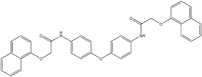 N,N'-[oxybis(4,1-phenylene)]bis[2-(1-naphthyloxy)acetamide] 结构式