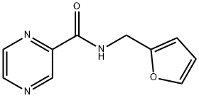 N-(furan-2-ylmethyl)pyrazine-2-carboxamide 结构式