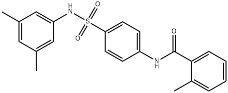 N-(4-{[(3,5-dimethylphenyl)amino]sulfonyl}phenyl)-2-methylbenzamide 结构式