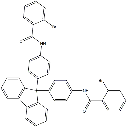 N,N'-[9H-fluorene-9,9-diylbis(4,1-phenylene)]bis(2-bromobenzamide) 结构式