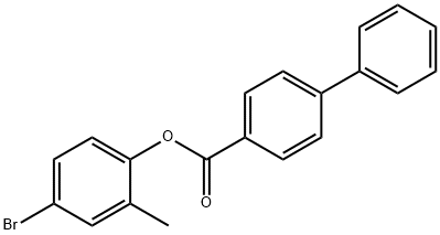 4-bromo-2-methylphenyl 4-biphenylcarboxylate 结构式