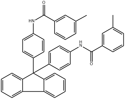 N,N'-[9H-fluorene-9,9-diylbis(4,1-phenylene)]bis(3-methylbenzamide) 结构式