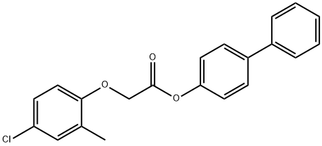 4-biphenylyl (4-chloro-2-methylphenoxy)acetate 结构式