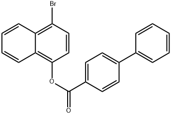 4-bromo-1-naphthyl 4-biphenylcarboxylate 结构式