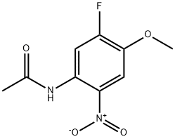 N-(5-氟-4-甲氧基-2-硝基苯基)乙酰胺 结构式