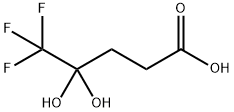 5,5,5-trifluoro-4,4-dihydroxypentanoic acid 结构式