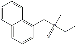 Phosphine sulfide, diethyl(1-naphthalenylmethyl)- 结构式