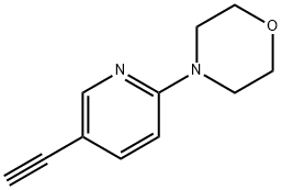 4-(5-乙炔基-2-吡啶基)吗啉 结构式