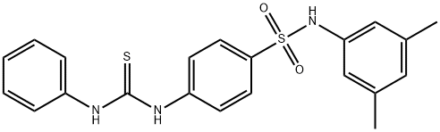 4-[(anilinocarbonothioyl)amino]-N-(3,5-dimethylphenyl)benzenesulfonamide 结构式