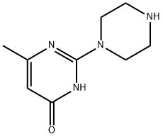 6-甲基-2-(哌嗪-1-基)嘧啶-4-醇 结构式