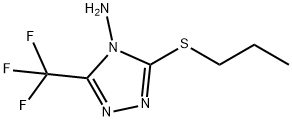 3-(丙硫基)-5-(三氟甲基)-4H-1,2,4-三唑-4-胺 结构式