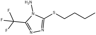 3-(丁硫基)-5-(三氟甲基)-4H-1,2,4-三唑-4-胺 结构式