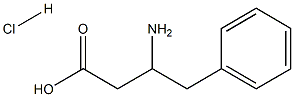 DL-3-氨基-4-苯基丁酸盐酸盐 结构式