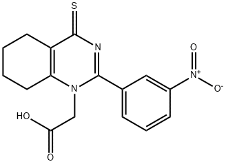 2-(2-(3-nitrophenyl)-4-thioxo-5,6,7,8-tetrahydroquinazolin-1(4H)-yl)acetic acid 结构式