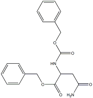 苄基((苄氧基)羰基)-L-天冬酰胺 结构式