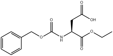 L-Aspartic acid, N-[(phenylmethoxy)carbonyl]-, 1-ethyl ester 结构式