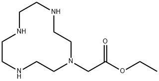 1,4,7,10-TETRAAZACYCLODODECANE-1-ACETIC ACID,ETHYL ESTER 结构式