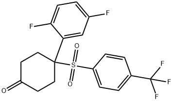 4-(2,5-DIFLUOROPHENYL)-4-((4-(TRIFLUOROMETHYL)PHENYL)SULFONYL)CYCLOHEXANONE