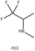 1,1,1-三氟-N-甲基丙烷-2-胺盐酸盐 结构式