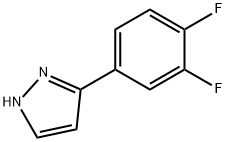 5-(3,4-difluorophenyl)-1H-pyrazole 结构式